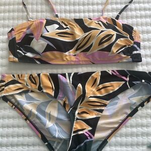 Kona Sol Tropical Print Bikini Set